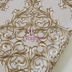 Damask Krem Vinil Duvar Kağıdı Grace Harmony 91149-2 - Thumbnail