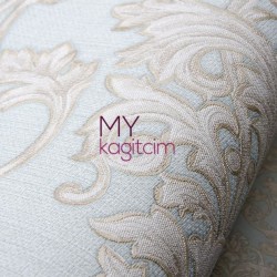 Damask Mavi Duvar Kağıdı Gordion 2606-2 - Thumbnail