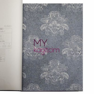 Damask Mavi Vinil Duvar Kağıdı Legend Rochelle 81143-5