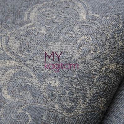 Damask Mavi Vinil Duvar Kağıdı Legend Rochelle 81143-5