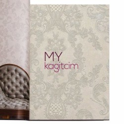 Duka Legend 16,5 m² - Damask Pembe Gri Vinil Duvar Kağıdı Legend Parissienne 81153-4