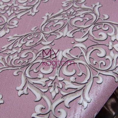 Damask Pembe Vinil Duvar Kağıdı Grace Harmony 91149-3