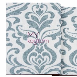 Duka Grace 16,5 m² - Damask Turkuaz Vinil Duvar Kağıdı Grace Lace 91155-4