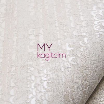 Desenli Açık Krem Vinil Duvar Kağıdı Legend Waterfall 81135-2