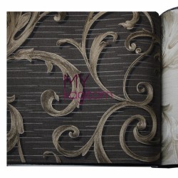 Adawall Gordion 16,5 m² - Desenli Motif Kahve Duvar Kağıdı Gordion 2612-4