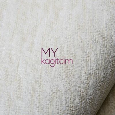 Dokulu Krem Beyaz Duvar Kağıdı Gordion 2609-1
