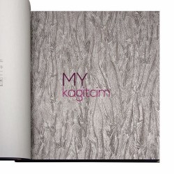 Adawall Anka 16,5 m² - Dokulu Yerli Duvar Kağıdı Damarli Deri Koyu Gri Parlak Anka 1607-4