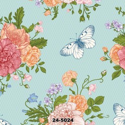 Grown Floral 16,64 m² - Duvar Kağıdı Floral Collection 5024