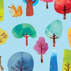 Mykagitcim Kids 5 m2 - Duvar Kağıdı Orman Hayvanları-01
