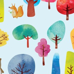 Mykagitcim Kids 5 m2 - Duvar Kağıdı Orman Hayvanları-02