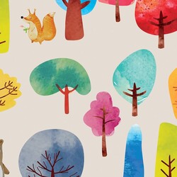 Mykagitcim Kids 5 m2 - Duvar Kağıdı Orman Hayvanları-05
