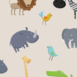 Mykagitcim Kids 5 m2 - Duvar Kağıdı Orman Hayvanları-11