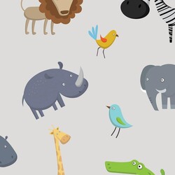 Mykagitcim Kids 5 m2 - Duvar Kağıdı Orman Hayvanları-12