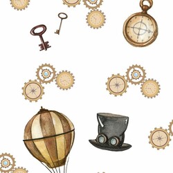 Mykagitcim Kids 5 m2 - Duvar Kağıdı Steampunk-25