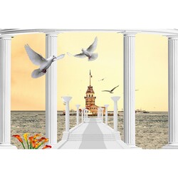 duvar posteri 3d tasarim G-6462 - 3D Tasarım