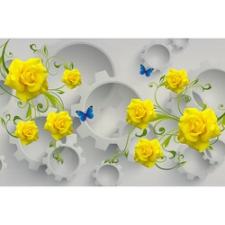 duvar posteri 3d tasarim Y-134 - 3D Tasarım
