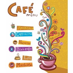 Cafe - duvar posteri cafe 70561495
