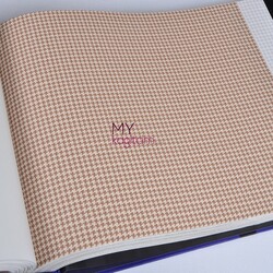 Adawall Alfa 16,5 m² - Ekose Görünümlü Kızıl Kahve Vinil Duvar Kağıdı Alfa 3718-2