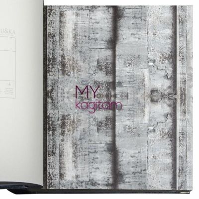 Eskitme Beton Koyu Gri Duvar Kağıdı İnception İron 71149-3