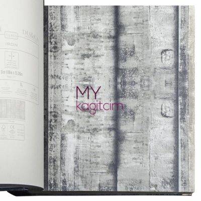 Eskitme Beton Koyu Yeşil Duvar Kağıdı İnception İron 71149-4