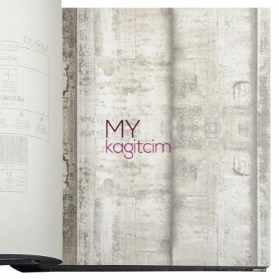 Eskitme Beton Yeşil Duvar Kağıdı İnception İron 71149-2