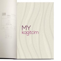 Duka Legend 16,5 m² - Geometrik Çok Açık Bej Vinil Duvar Kağıdı Legend Rain 81144-1