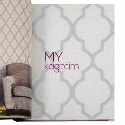 Duka Grace 16,5 m² - Geometrik Gri Vinil Duvar Kağıdı Grace Eliza 91153-1