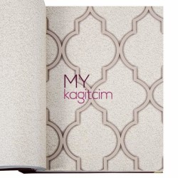 Duka Grace 16,5 m² - Geometrik Kahve Vinil Duvar Kağıdı Grace Eliza 91153-3