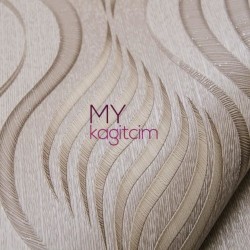 Geometrik Kahve Vinil Duvar Kağıdı Legend Pearl 81159-4 - Thumbnail