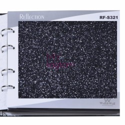 Reflection Simli 8,1 m² - Glitter Simli Duvar Kağıdı RF-S321 Siyah