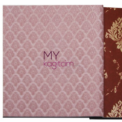 Decowall Bossini 10 m² - Gül Kurusu Ufak Damask Vinil Duvar Kağıdı Bossini 2208-02