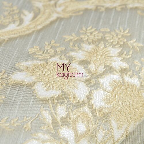 İtalyan Duvar kağıdı Satin flowers Z66837