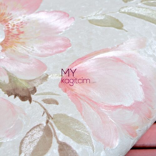 İtalyan Duvar kağıdı Satin flowers Z66857