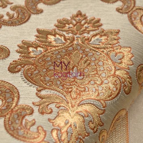 İthal Duvar Kağıdı Gold Silver 900311
