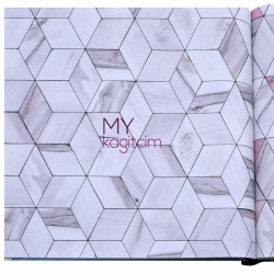 .Ugepa Hexagone 5 m² - İthal Duvar Kağıdı Hexagone L59209