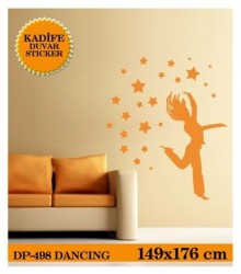 KADİFE DUVAR STICKER DANCING 149x176 CM - Thumbnail