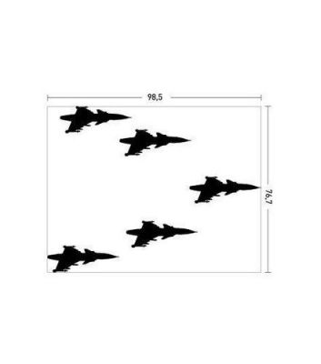 KADİFE DUVAR STICKER F-16 98,5X76,7 CM