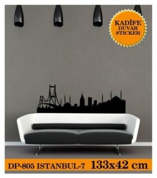 Coart Kadife İstanbul - KADİFE DUVAR STICKER İSTANBUL-7 133x42 CM