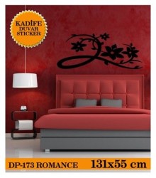 Coart Kadife Yatak Odası - KADİFE DUVAR STICKER ROMANCE 131X55 CM