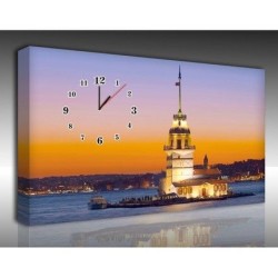 Mykağıtcım Kanvas Saat 70x50 cm - kanvas saat istanbul 70-50 (19)