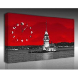 Mykağıtcım Kanvas Saat 70x50 cm - kanvas saat istanbul 70-50 (23)