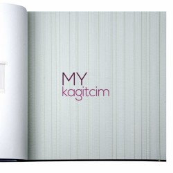 Adawall Gordion 16,5 m² - Kendinden Çizgili Açık Turkuaz Duvar Kağıdı Gordion 2607-4