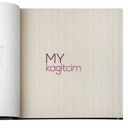 Adawall Gordion 16,5 m² - Kendinden Çizgili Krem Duvar Kağıdı Gordion 2607-3