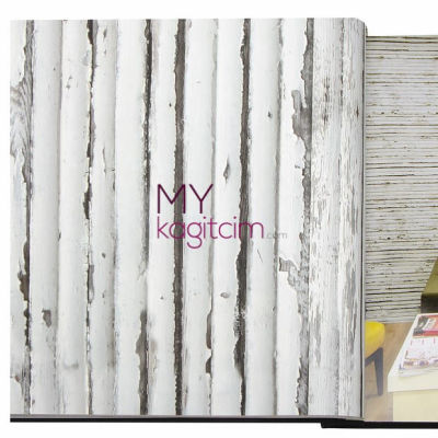 Kırık Beyaz Bambu Vinil Duvar Kağıdı Bossini 2203-02
