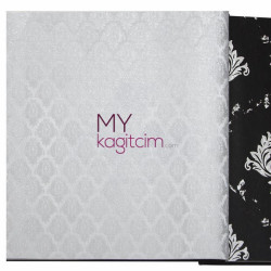 Decowall Bossini 10 m² - Kırık Beyaz Gri Ufak Damask Vinil Duvar Kağıdı Bossini 2208-05