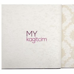 Krem Hareli Desenli Vinil Duvar Kağıdı Royal Port 8805-01 - 1