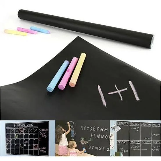 Orjinal Siyah Yazı Tahtası Folyosu 122 cm x 1 mt