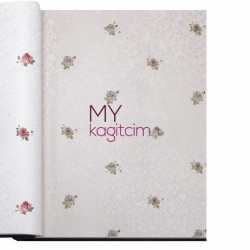 Decowall Bossini 10 m² - Pembe Bej Country Çiçekli Vinil Duvar Kağıdı Bossini 2201-04