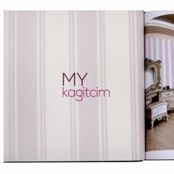 Pembe Çizgili Vinil Duvar Kağıdı Royal Port 8802-02 - Decowall Royal Port 16,5 m²