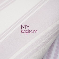 Pembe Çizgili Vinil Duvar Kağıdı Royal Port 8802-02 - 2